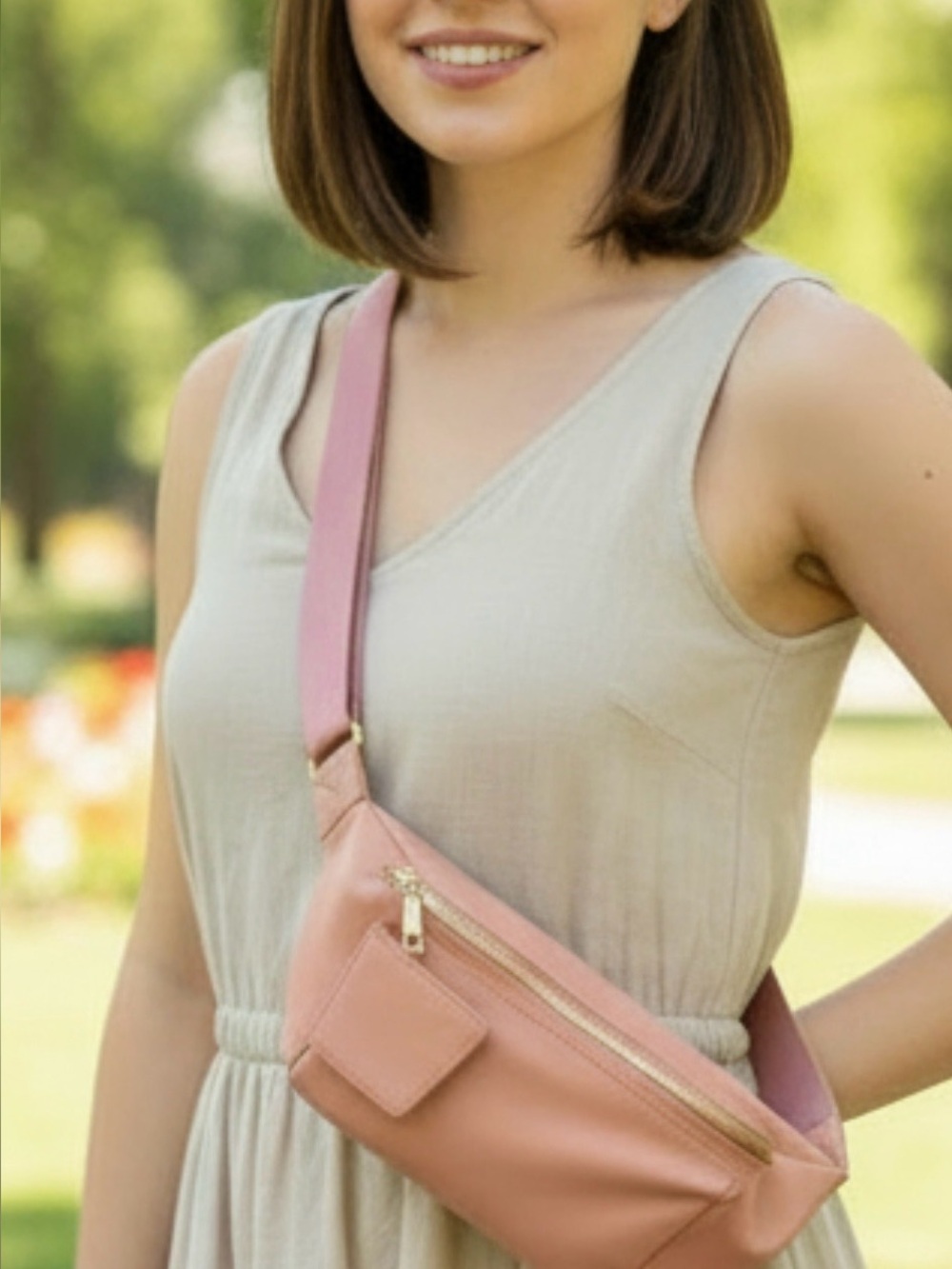 Crossbody Bag by BECOOL. Prettiest colour. Gold accents.On the go. Very roomy.